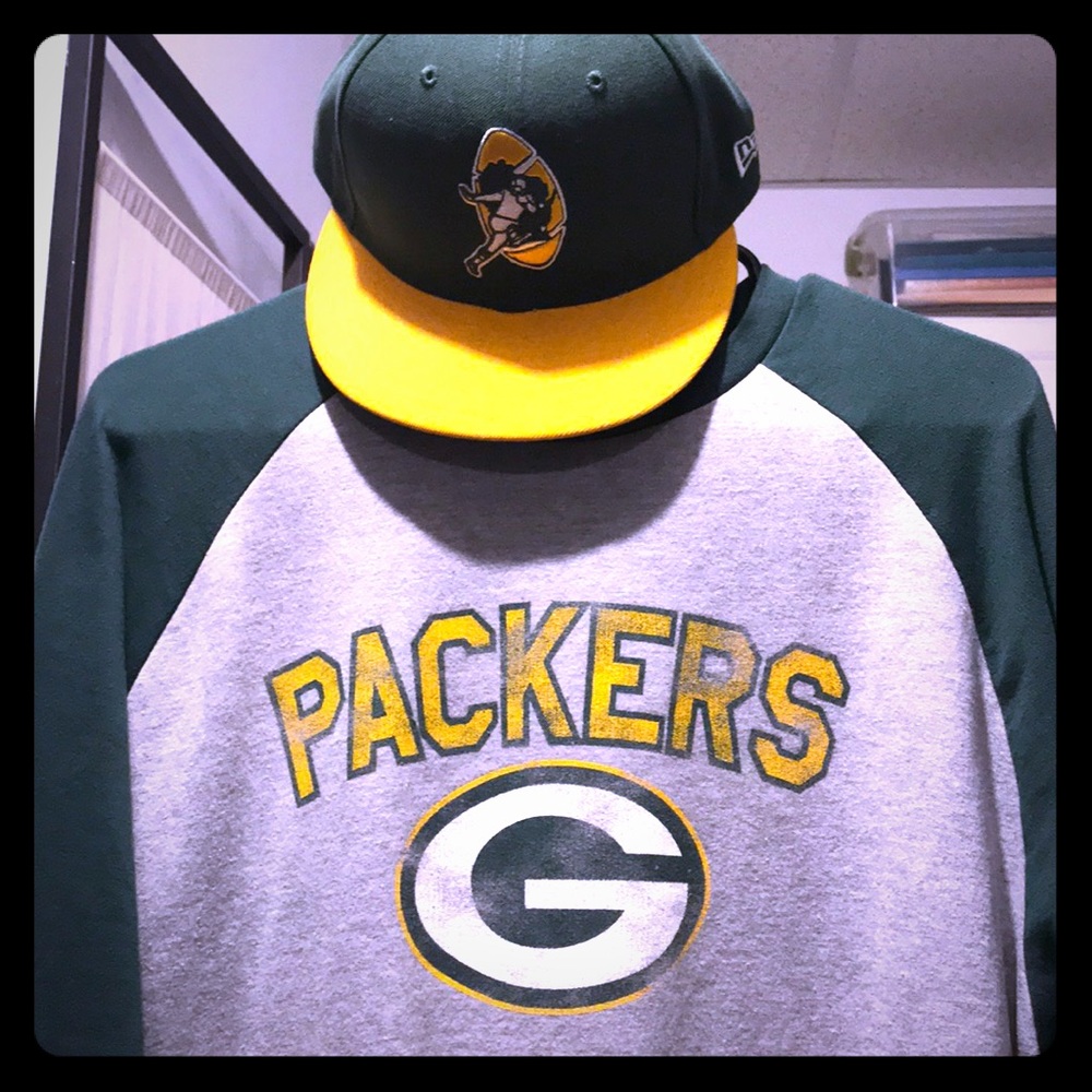 Green Bay Packers longsleeve sweatshirt with Hat